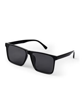 Lessness Polarized Black Square Sunglasses Women